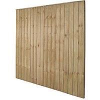 6ft x 3/4/5/6ft Pressure Treated Closeboard Fence Panel Pack of 20,3,4,5
