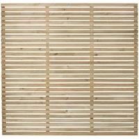 Forest 6 x 6ft Contemporary Single Slatted Fence Panel - Pack of 5