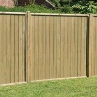 Forest Vertical Tongue & Groove Fence Panel  6ft  Pack of 3