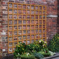 Forest Garden Heavy Duty Trellis Traditional Square Section Screen 183 x 183