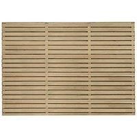 Forest Garden Double Slatted Fence Panel 6 x 4 ft 5 Pack