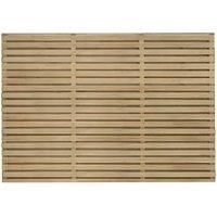 Forest Garden Double Slatted Fence Panel 6 x 4 ft 5 Pack