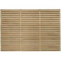 Forest Garden Double Slatted Fence Panel 6 x 4 ft 5 Pack