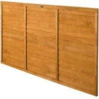 Forest Garden 6 x 4ft Contemporary Lap Fence Panel Wood  wilko