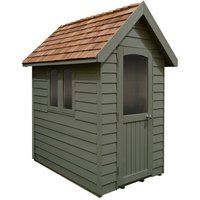 6' x 4' Forest Retreat Green Luxury Shed (1.81m x 1.22m)