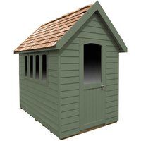 8' x 5' Forest Retreat Green Luxury Shed (2.41m x 1.5m)