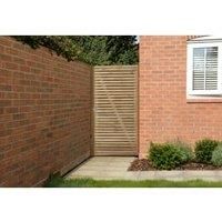 Forest Garden Double Slatted Timber Gate - 1800 x 900mm