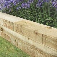 Forest 4ft Pressure Treated Landscaping Sleeper (4 Pack)