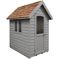 6' x 4' Forest Retreat Grey Luxury Shed (1.81m x 1.22m)