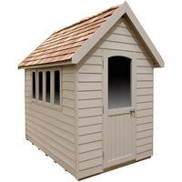 8' x 5' Forest Retreat Cream Luxury Shed (2.41m x 1.5m)