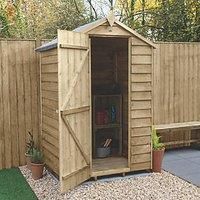 Forest 4' x 3' (Nominal) Apex Overlap Timber Shed with Base (303JR)