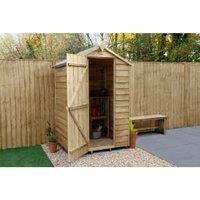 Forest 4' x 3' (Nominal) Apex Overlap Timber Shed with Base (303JR)