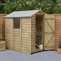 Forest Garden 6x4 Apex Overlap Timber Shed