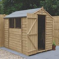 Forest Garden Overlap Pressure Treated 7 x 5 Apex Shed
