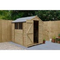 Forest Garden Overlap Pressure Treated 7 x 5 Apex Shed