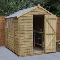 Forest Garden 8x6 Apex Overlap Timber Shed