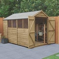 10x6 Overlap Pressure Treated Apex Shed