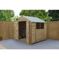 Forest 7' x 7' (Nominal) Apex Overlap Timber Shed with Base (480JR)