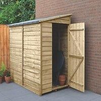 Forest Garden 6x3 Pent Overlap Wooden Shed - Assembly service included