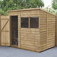 Forest Garden Overlap Pressure Treated 7 x 5 Pent Shed