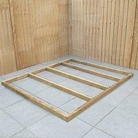 Forest Garden 7X7 Timber Shed Base Brown