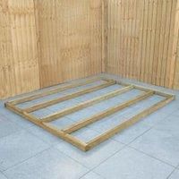 Forest Garden 8X6 Timber Shed Base  Assembly Service Included Brown