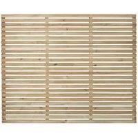 Forest Garden Single Slatted Fence Panel 6 x 5 ft 5 Pack