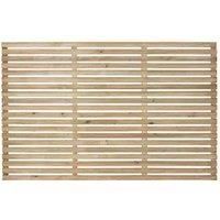 Forest Garden Forest Press Treat Slat Fence Panel 1.8x1.2m Wood - wilko