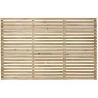 Forest Garden Single Slatted Fence Panel 6 x 4 ft 3 Pack