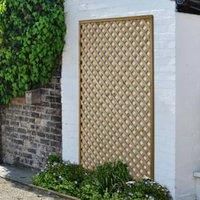 Wooden Garden Lattice Rosemore Diamond Trellis - 180 x 120/180cm - Pack of 4/5