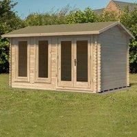 Chiltern 4.0m x 3.0m Log Cabin Single Glazed 24kg Felt, No Underlay