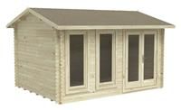 Chiltern 4.0m x 3.0m Log Cabin Double Glazed 34kg Felt, Plus Underlay