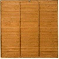 Forest Garden 6ft x 6ft (1.83m x 1.83m) Trade Lap Fence Panel, Brown