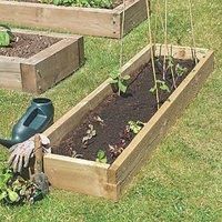 Caledonian Raised Bed Wooden Garden Vegetable Planter - 45/90cm x 90/180cm