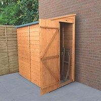 6' x 3' Forest Shiplap Dip Treated Pent Wooden Shed (1.83m x 1.09m)