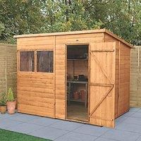 Forest Garden Shiplap Dip Treated 8X6 Pent Shed