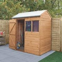 6' x 4' Forest Shiplap Dip Treated Reverse Apex Wooden Shed (1.88m x 1.34m)
