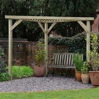 Forest Slatted Corner Pergola