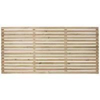 Forest Garden 3' x 6' Pressure Treated Slatted Fence Panel