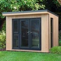 Forest Garden Xtend+ 10x9 Pent Tongue & groove Cabin with Double door