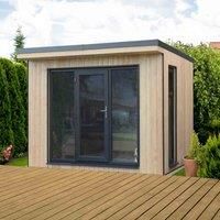 Forest Garden Xtend 2.98 x 2.9m Insulated Garden Office with 1/2 Window including Installation