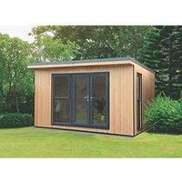 Forest Garden Xtend 4 x 3.42m Insulated Garden Office with 1/2 Window including Installation