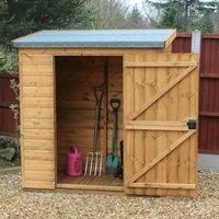 9' x 4' Traditional Pent Wooden Garden Tool Storage Shed (2.74m x 1.22m)