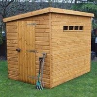 6' x 4' Traditional Pent Security Wooden Garden Shed (1.83m x 1.22m)