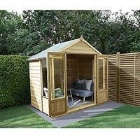 8x6 Oakley Double Door Apex Summerhouse Garden Room - Base/Install Options
