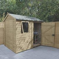 Timberdale T&G Pressure Treated Reverese Apex Shed