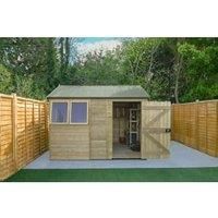 Timberdale T&G Pressure Treated 10x6 Reverse Apex Shed