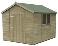 10' x 8' Forest Timberdale 25yr Guarantee Tongue & Groove Pressure Treated Apex Shed (3.06m x 2.52m)