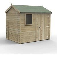 12x8 Timberdale Tongue & Groove Pressure Treated Double Door Combo Apex Shed