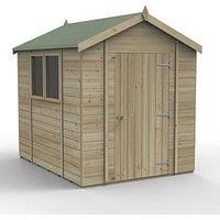 8x6 Forest Tongue & Groove Pressure Treated Apex Shed - Base/Install Options